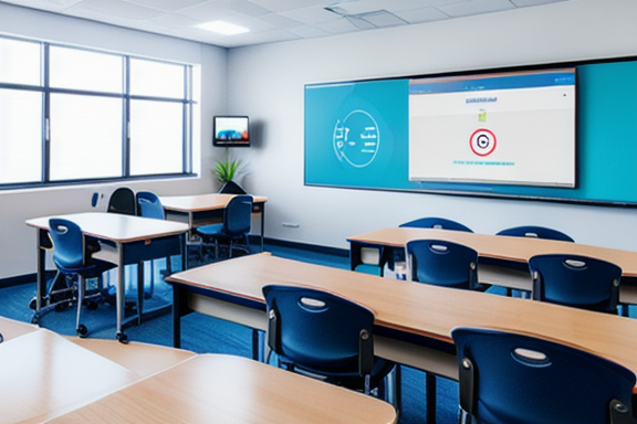 Classroom equipped with IoT devices