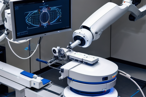 Cirurgião operando um sistema de cirurgia robótica