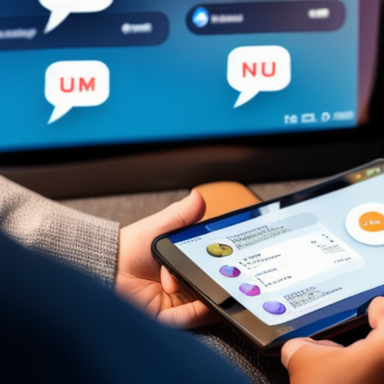 Customer using chatbot