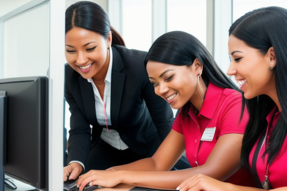 Team of customer service representatives