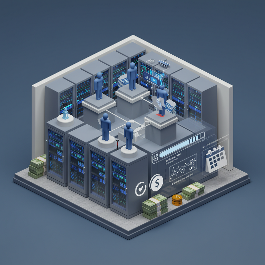Illustrates the advantages and challenges of building an internal data analysis team, focusing on the investment and time required.