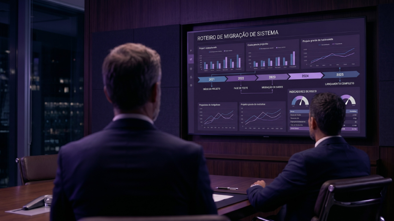 migração para cloud sem depender do fornecedor — equipe corporativa avaliando proposta de infraestrutura