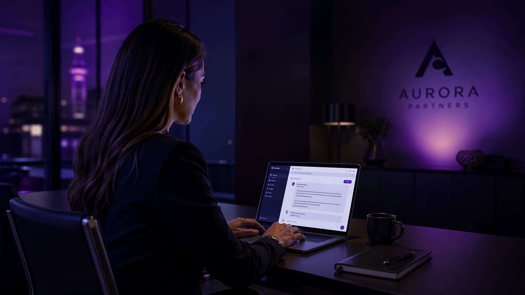 ChatGPT para empresas — executivo usando assistente de IA para aumentar produtividade na gestão
