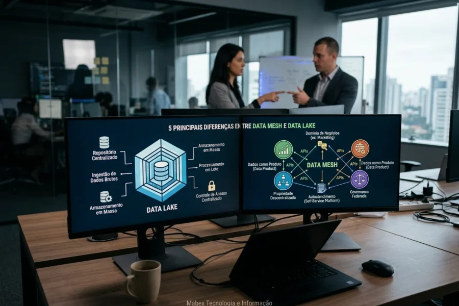 As 5 diferenças principais entre data mesh e data lake